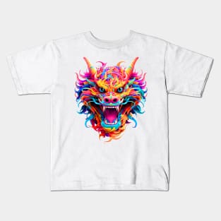 Neon Dragon Kids T-Shirt